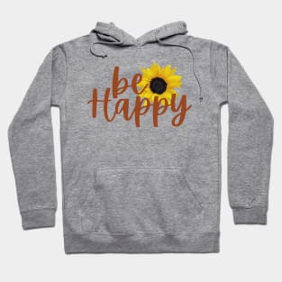 Be Happy Sunflower Hoodie